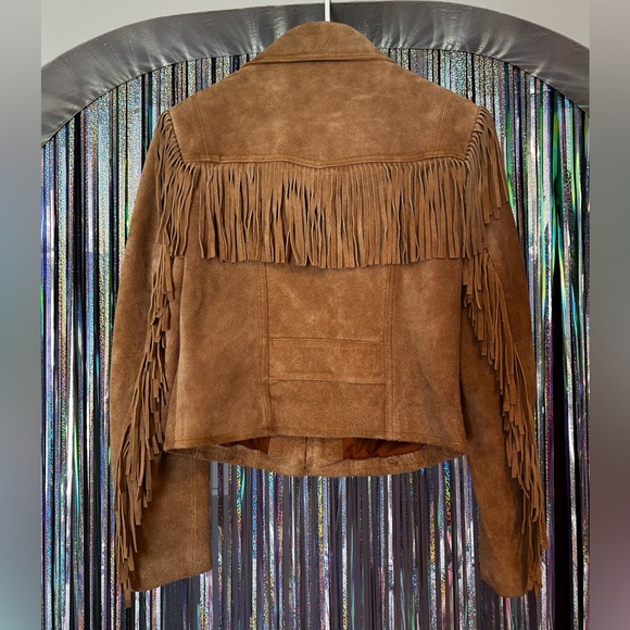 Vintage Berman’s Fringe Suede Leather Jacket - Picture 7 of 7